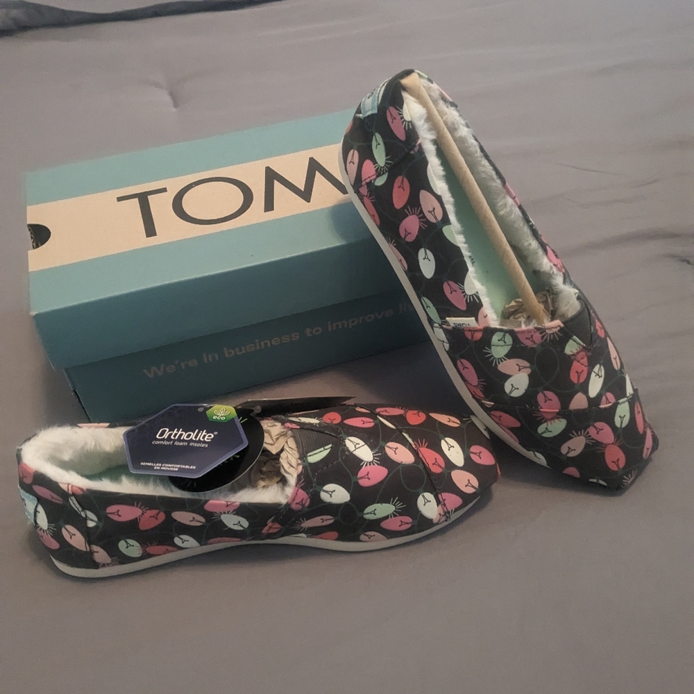 Toms Alpargata Christmas lights shoe